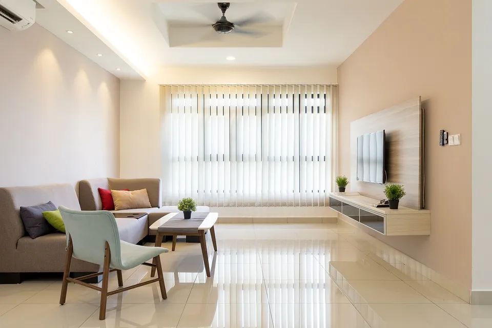 木质地板配圆形茶几还是方形茶几,现代简约茶几网红黑胡桃茶几圆形