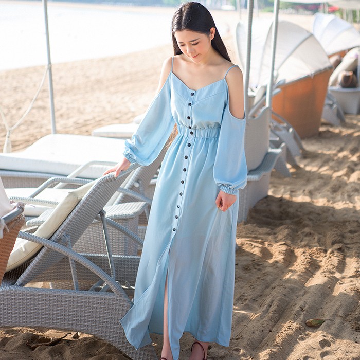 五一出游少穿什么裙子,适合五一出游的度假风连衣裙