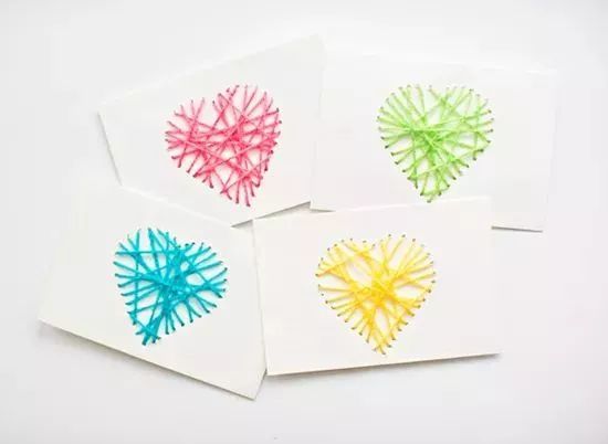 手工心形贺卡又简单漂亮,超级简单可爱的爱心贺卡