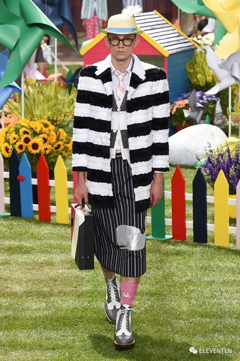 thombrowne2018男装,ThomBrowne2018春夏男装闭场造型