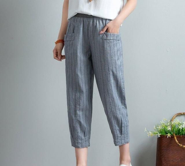 新款棉麻裤好看又凉快,棉麻裤夏天穿吸汗吗