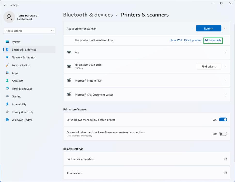 windows11手动添加打印机,windows11使用技巧或方法教程
