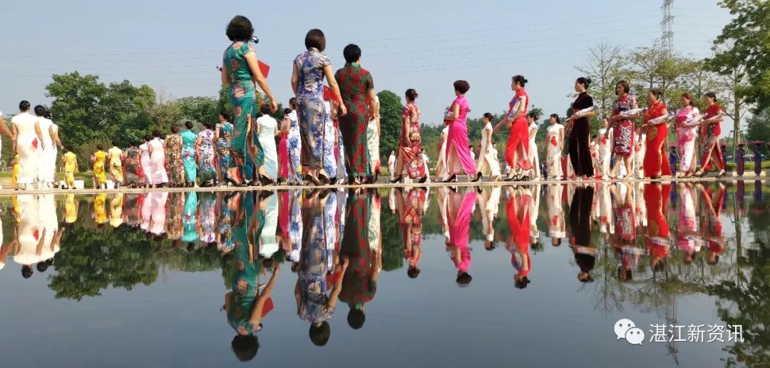 惊艳全国、破世界纪录!455名旗袍佳丽云集湛江遂溪玥珑湖