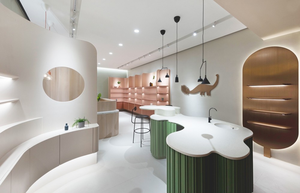 42㎡香港BeautysaurOrganics美妆旗舰店设计|BeanBuro
