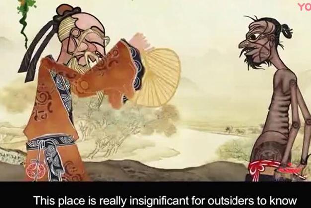 桃花源记国画图片图文,桃花源记水墨画欣赏