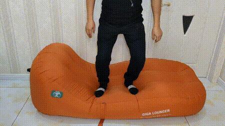 反射镜面一键充气床测评,自动充气床视频