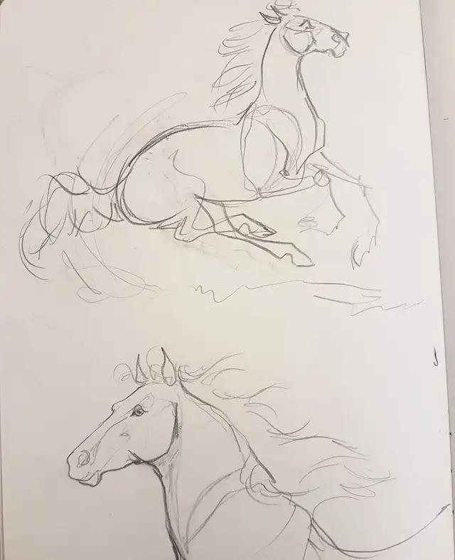 马怎么画简单图画,马怎么画更真实