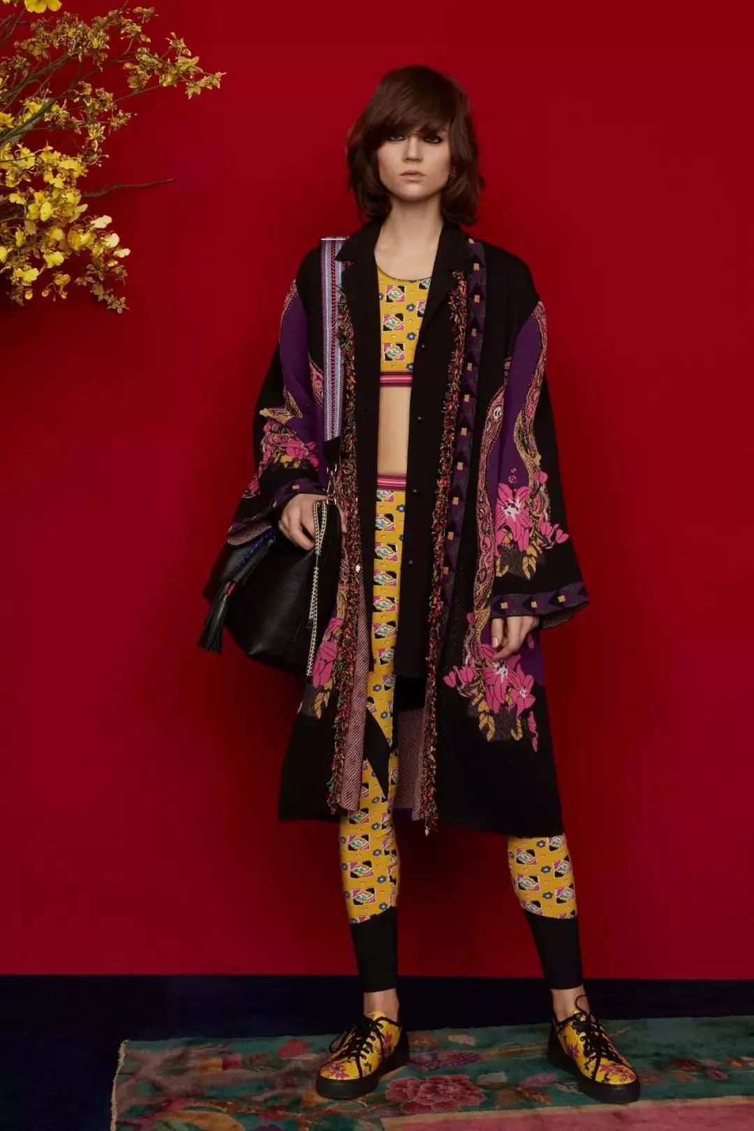 etro近况,etro佩斯利花纹真丝连衣裙