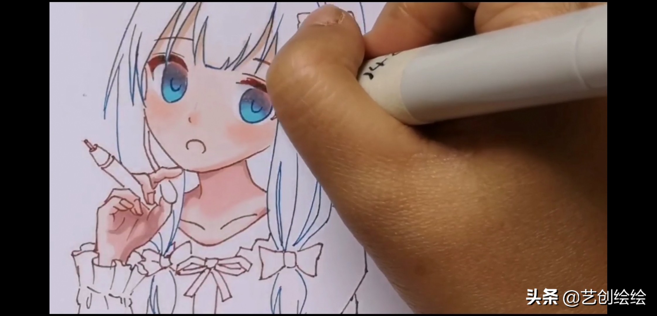 马克笔怎么画纱质的衣服,和泉纱雾马克笔配色