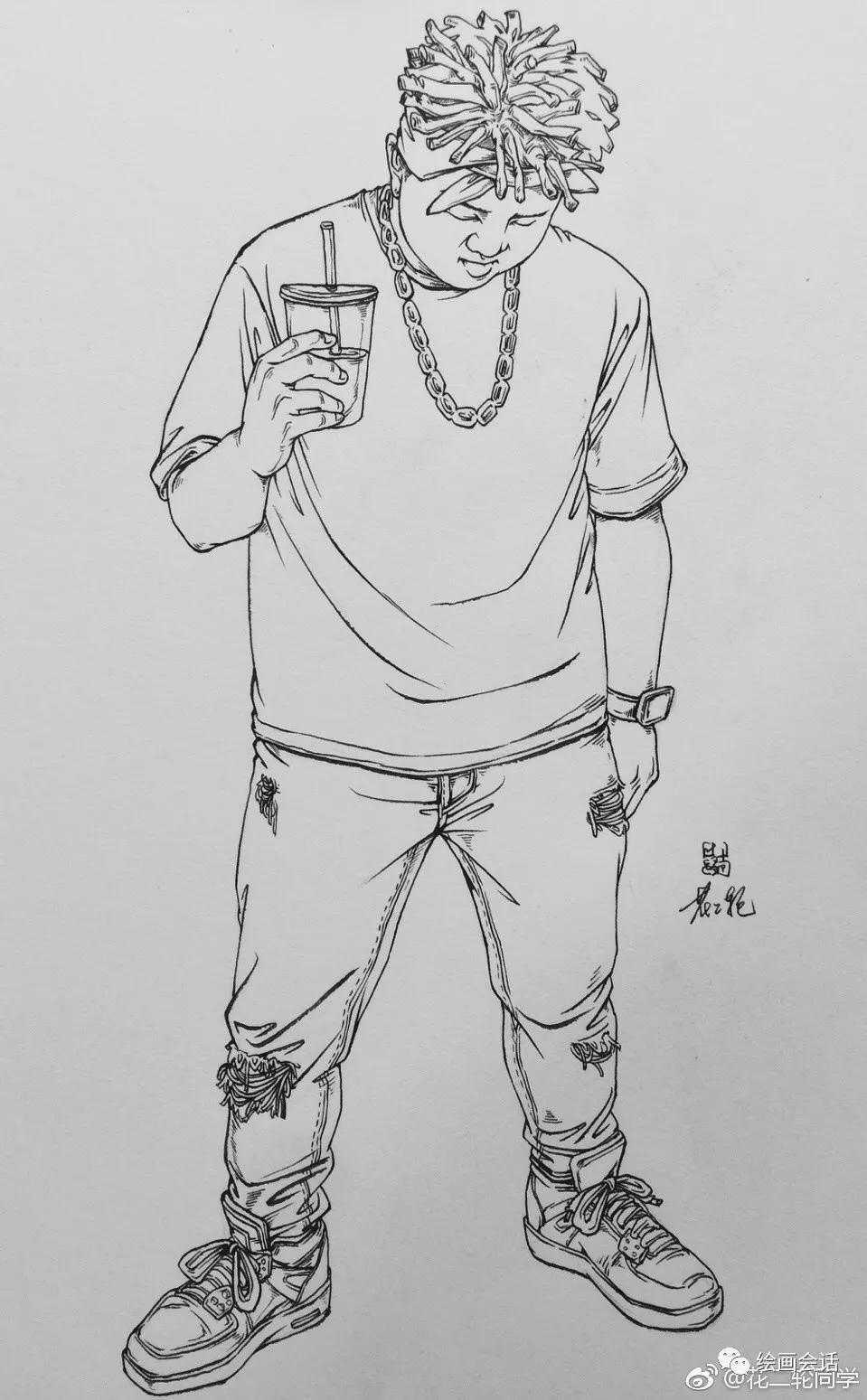 简单钢笔山水速写临摹图片,钢笔速写临摹推荐