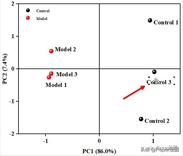 Origin做PCA图,文字版