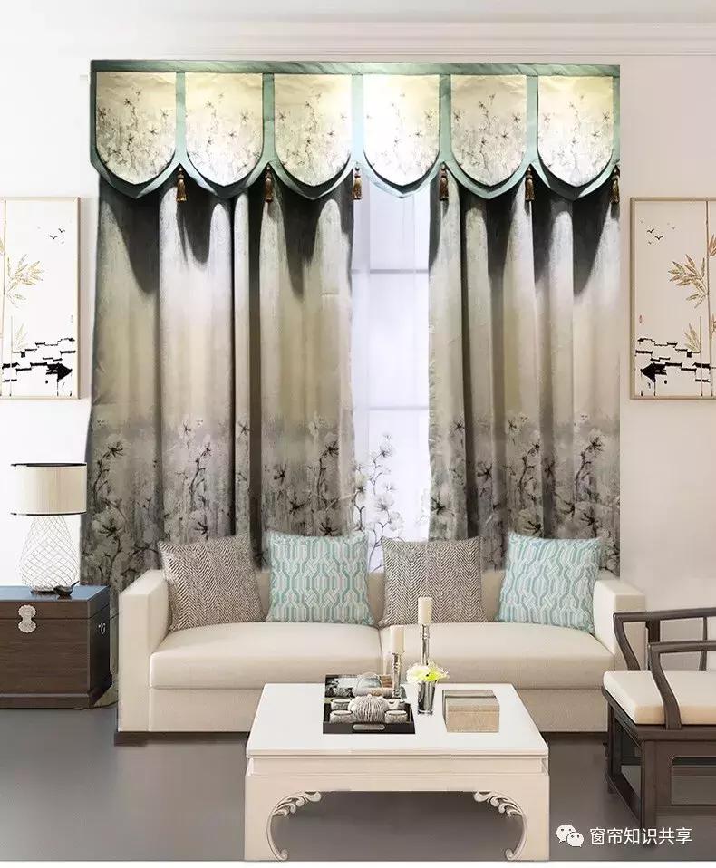 新中式25公分的帘头造型,新中式帘头尺寸