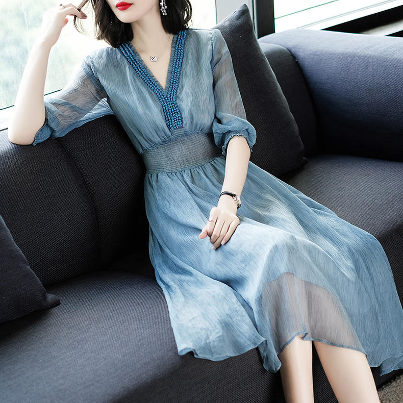 早秋新款女装40岁女人穿搭裙子,早秋40岁气质女人穿搭