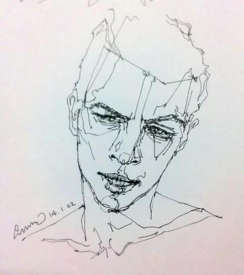 人像速写的简单画法,插画欣赏各种人物的手绘速写