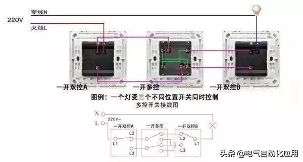 4个接线的点火开关接线视频,四开开关12个接线口怎么接线图解