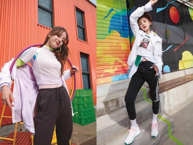 adidas迪丽热巴薄荷绿,adidasneo图片大全