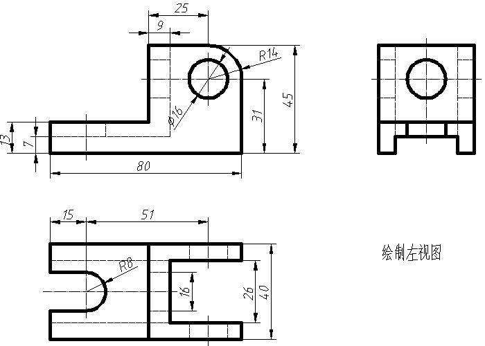 cad练习图纸45张教程初学者,cad图练习题300道