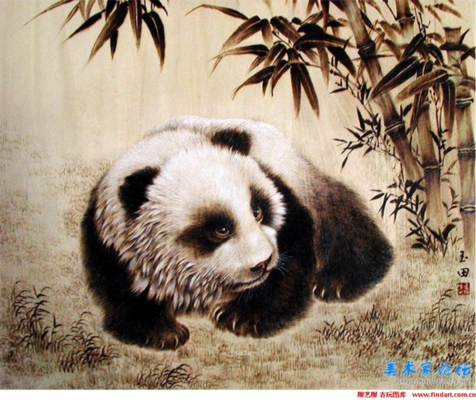 田玉田烙画动物作品欣赏,田玉田烙画多少钱