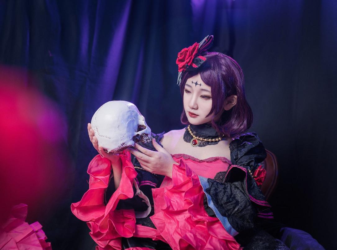 盘点cos王者英雄露娜 (王者露娜cos哥特玫瑰)