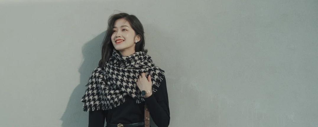 女式秋冬保暖长围巾,长围巾的秋冬各种围法