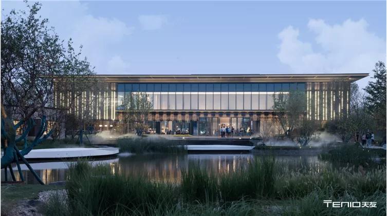 湖面之上的光影盒子——雅居乐·滨河雅郡/天友设计