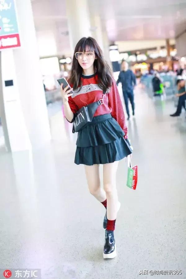 奚梦瑶短靴穿搭,奚梦瑶穿短靴子