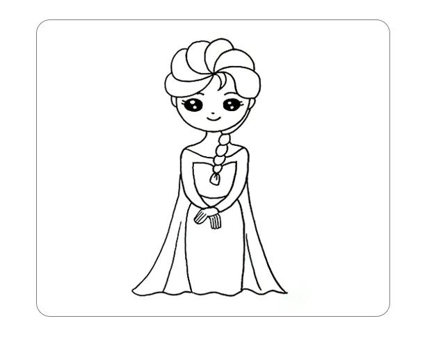 安娜公主和艾莎公主怎么画,艾莎公主下雨的时候怎么画