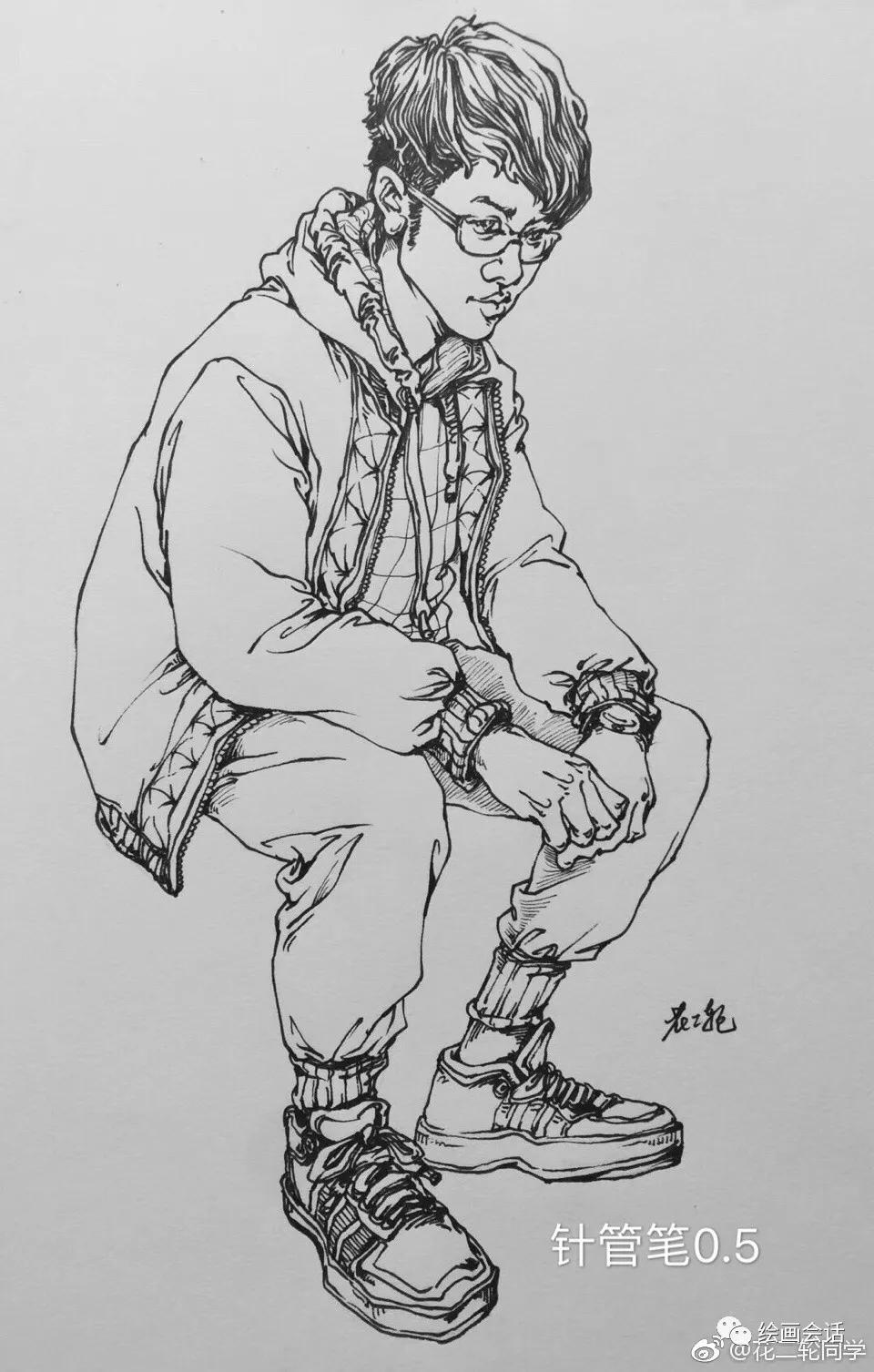 简单钢笔山水速写临摹图片,钢笔速写临摹推荐