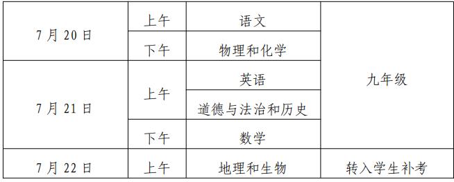 武汉中考2019安排,2019武汉中考安排