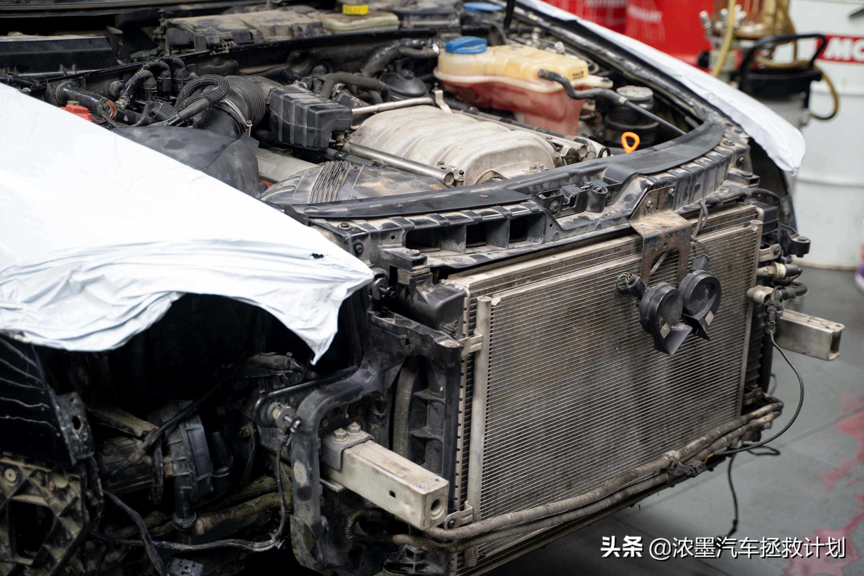 奥迪a6发动机大修全过程,翻新奥迪a6大修发动机