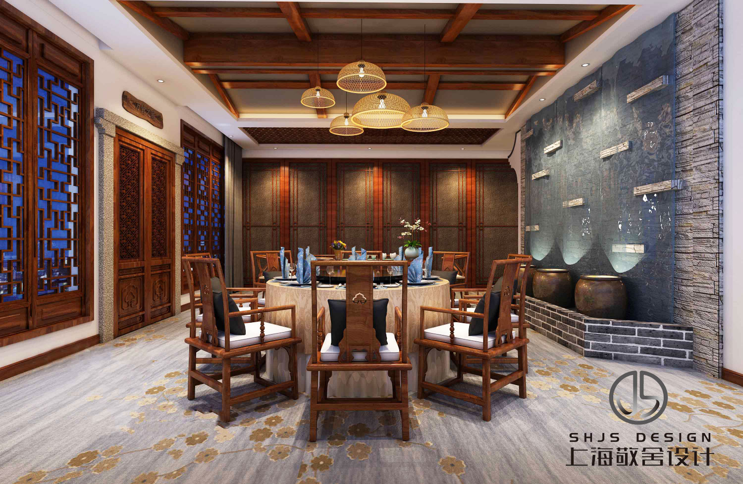 古韵中国风高级会所设计新作,古韵中式会所
