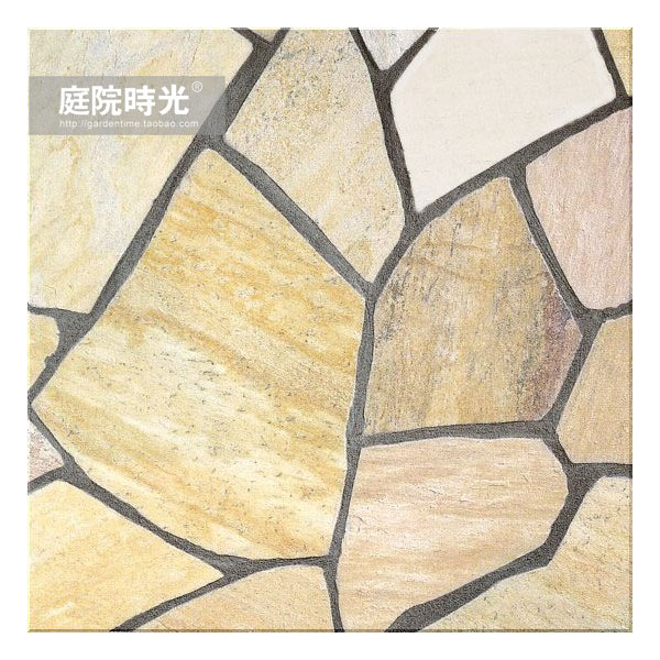 中式庭院古代老石板铺装,庭院铺装样式区域颜色搭配