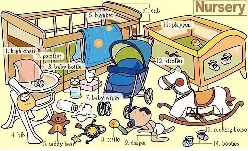 25张图让你记住中学英语所有生活用词（下）