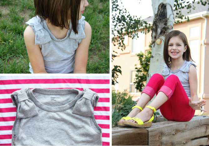 闲置t恤利用,长款t恤改造小妙招