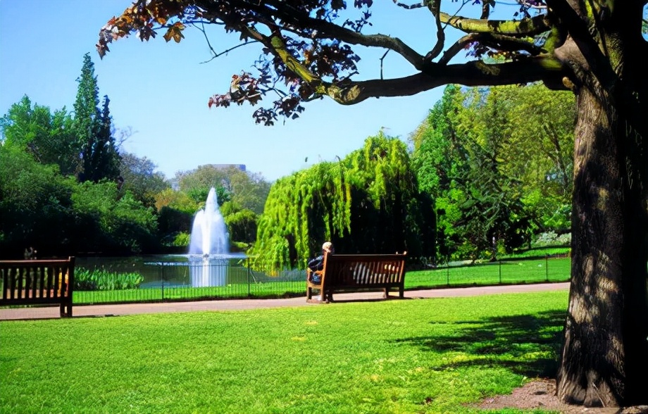 英国海德公园全景图,伦敦海德公园英国最大的皇家公园