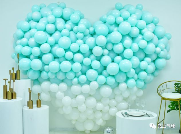 马卡龙气球造型表白,心形马卡龙气球