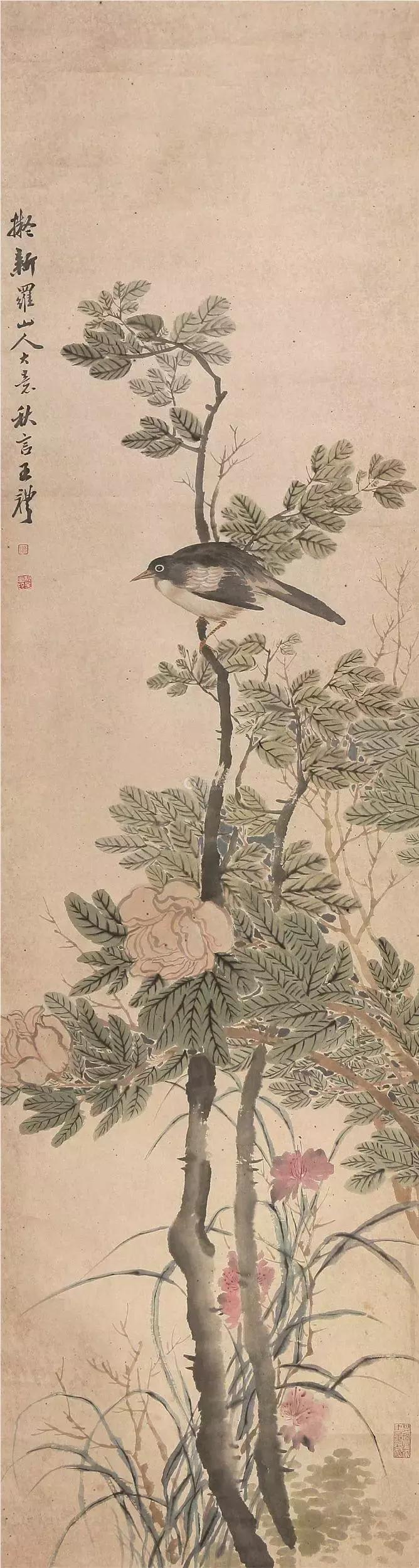 潘天寿100幅花鸟画欣赏,潘天寿花鸟画简史