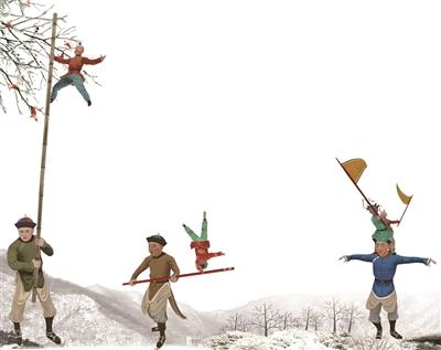 冰嬉舞片段完整版,冰嬉在清代是怎样的冰上项目