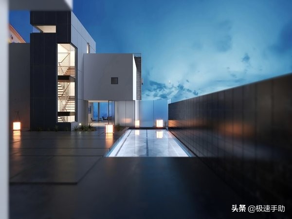 家装效果图室外建筑夜晚不会打光？详细教程在此