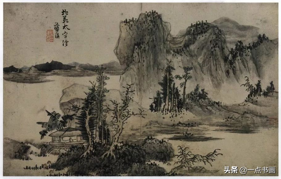 明画家蓝瑛溪山幽居图,明蓝瑛山水画全集