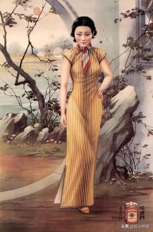 民国风--岁月里的民国香烟广告画都是大美女