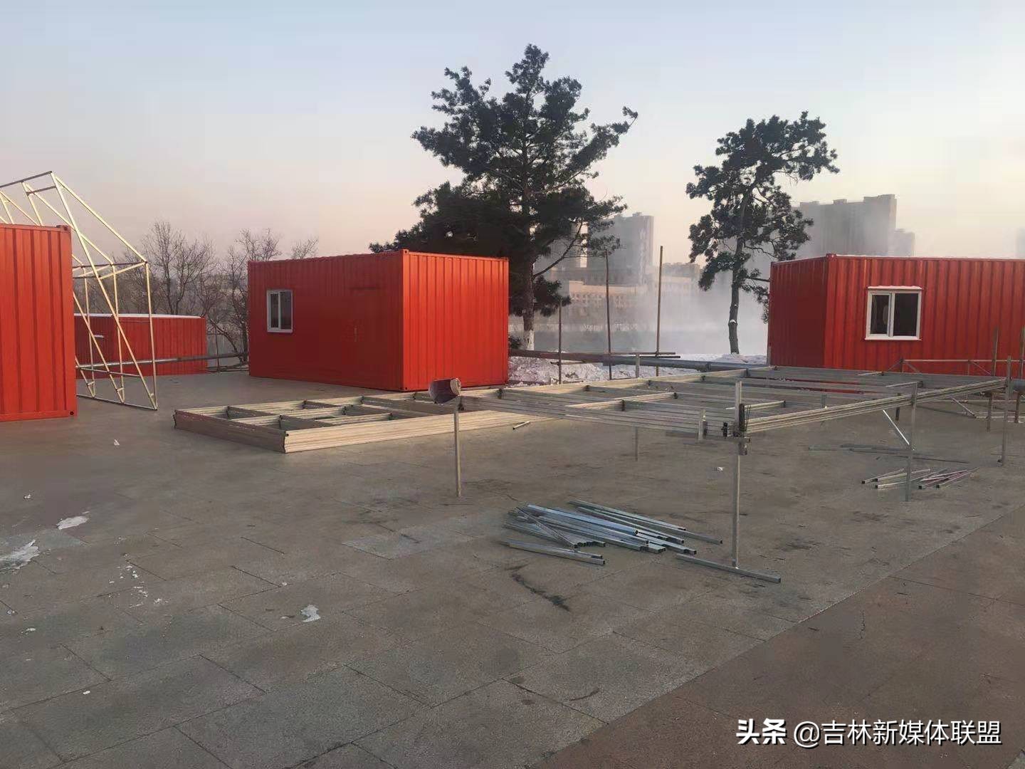 雕塑园夜晚,雕塑公园冰雪梦工厂