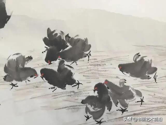 墨豪国画小鸡,墨豪画鸡创作过程