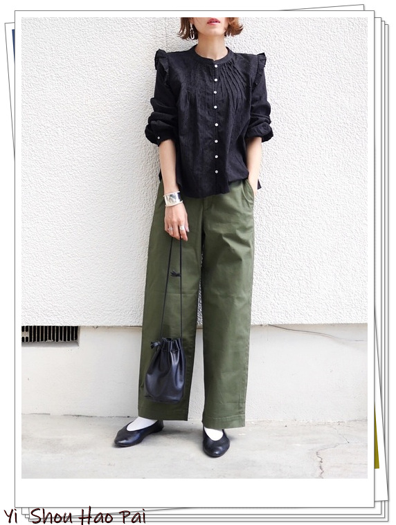 优衣库穿搭夏季女生阔腿裤,优衣库窄版阔腿纯棉女裤