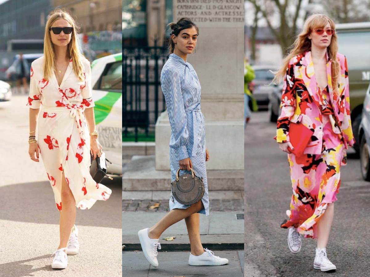 细高跟鞋搭配连衣裙,连衣裙高跟鞋优雅有女人味