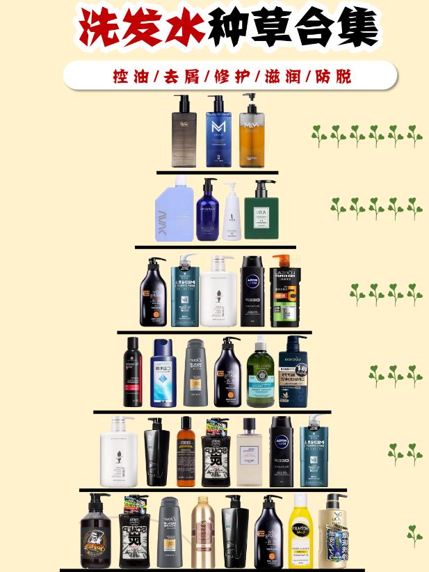 全网公认好用的男士洗发水大盘点,洗发水推荐男士洗发水测评