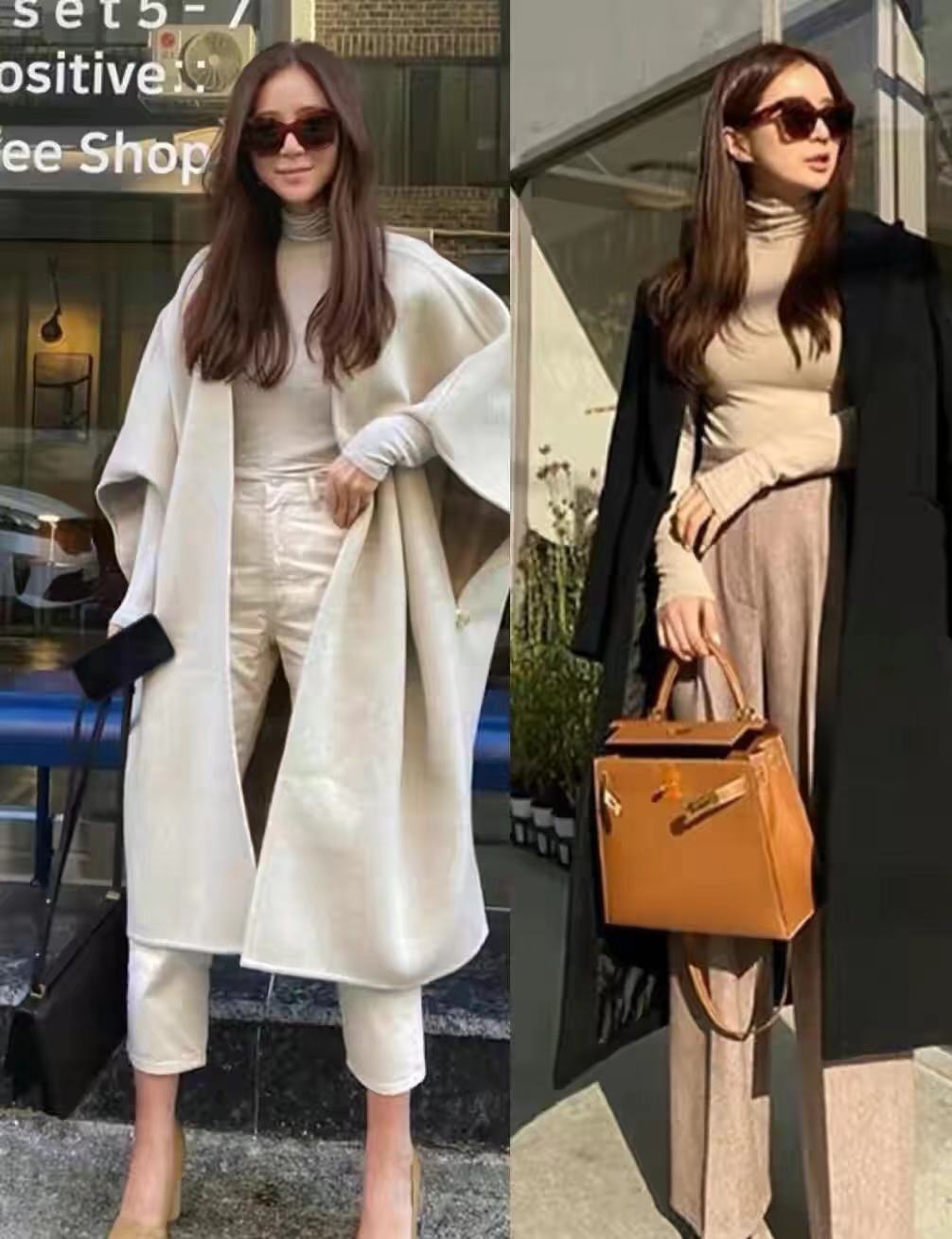 很有冬日韩系穿搭韵味,简约耐看的韩系秋冬穿搭范本