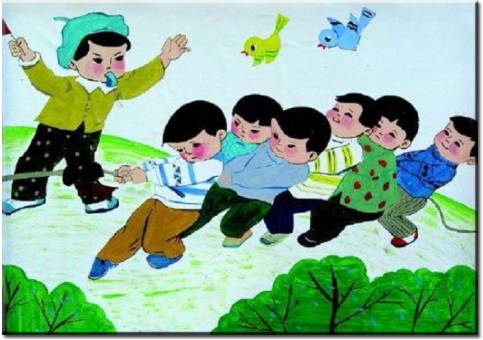 二年级看图写话大扫除200字怎么写,二年级看图写话拔河比赛作文200字