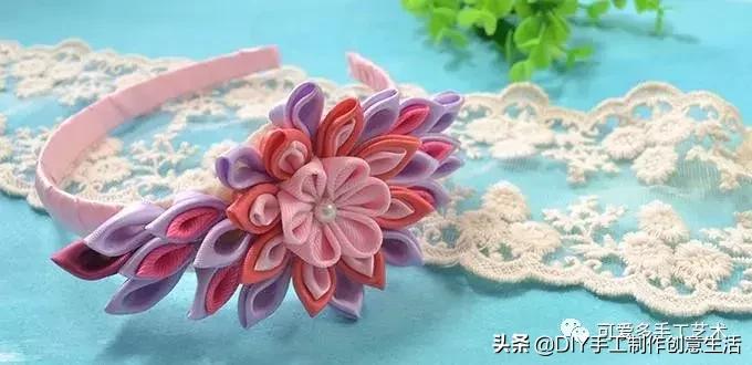 丝带做花带,做花带的教程
