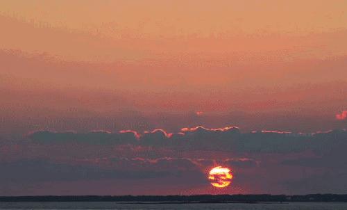 看滇池夕阳,五百里看滇池全景